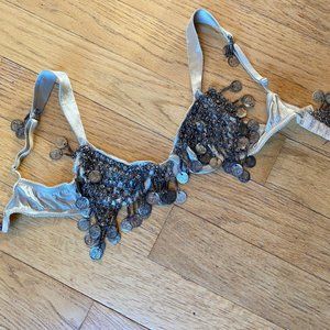 Homemade bellydance coin bra 32A